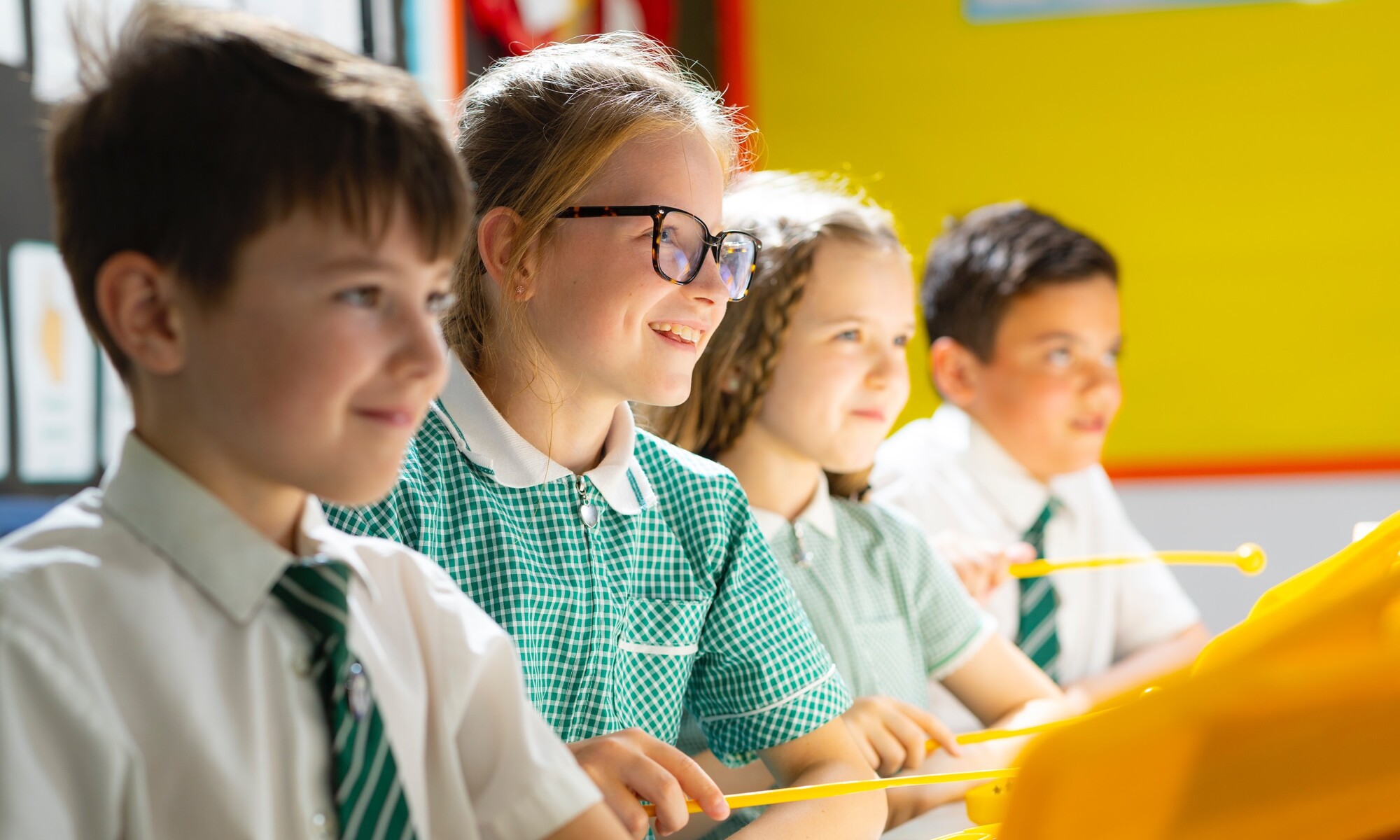 Hawkes Farm Academy - Pupils in Music lesson