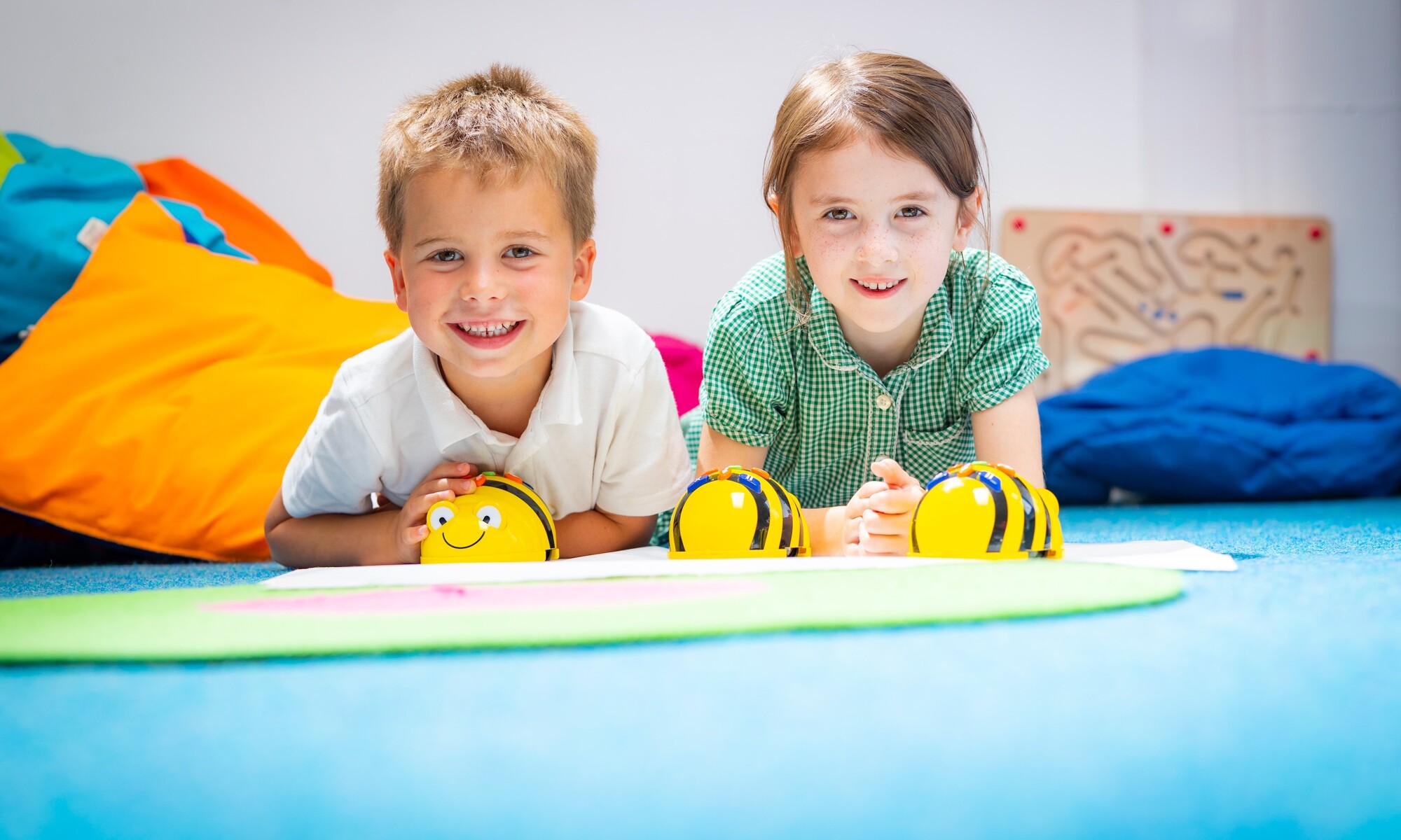 Hawkes Farm Academy - Two Pupils playing with toys